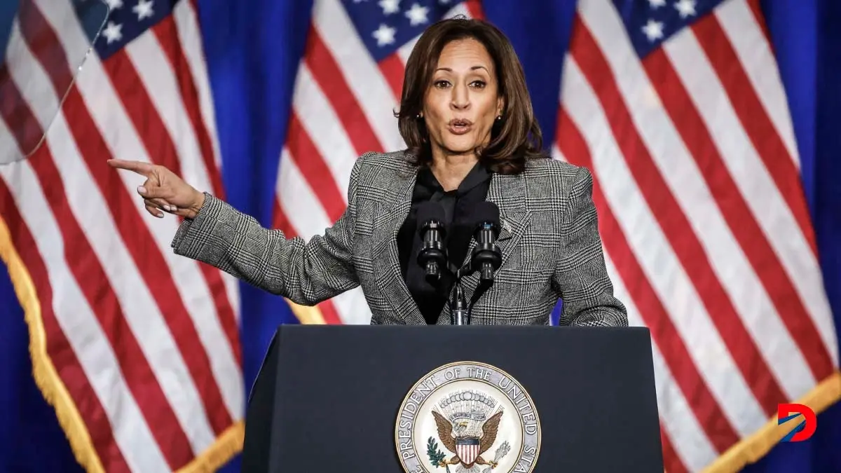 La vicepresidenta de Estados Unidos, Kamala Harris ser&aacute; el rostro de la campa&ntilde;a dem&oacute;crata en favor del aborto. Foto: Tannen Maury / AFP.