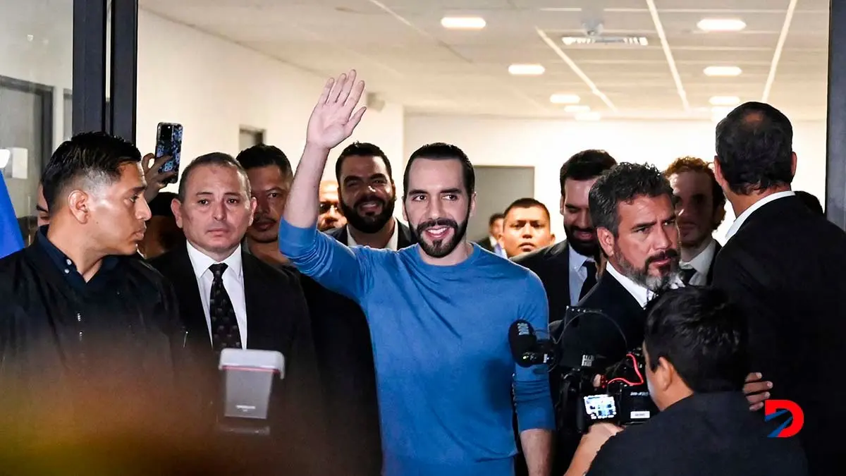 Nayib Bukele se encamina a una victoria electoral el domingo en El Salvador. Foto: Marvin Recinos / AFP.