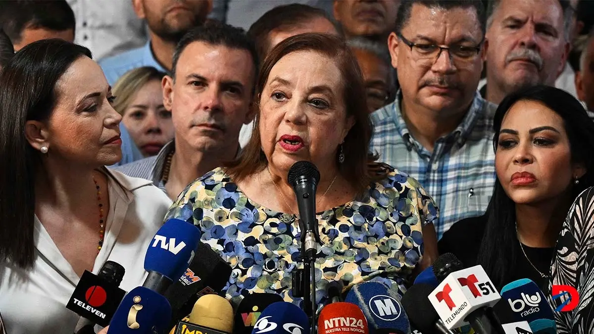 Corina Yoris sustituir&aacute; a Corina Machado como candidata presidencial de la oposici&oacute;n en Venezuela. Foto: Federico Parra / AFP.