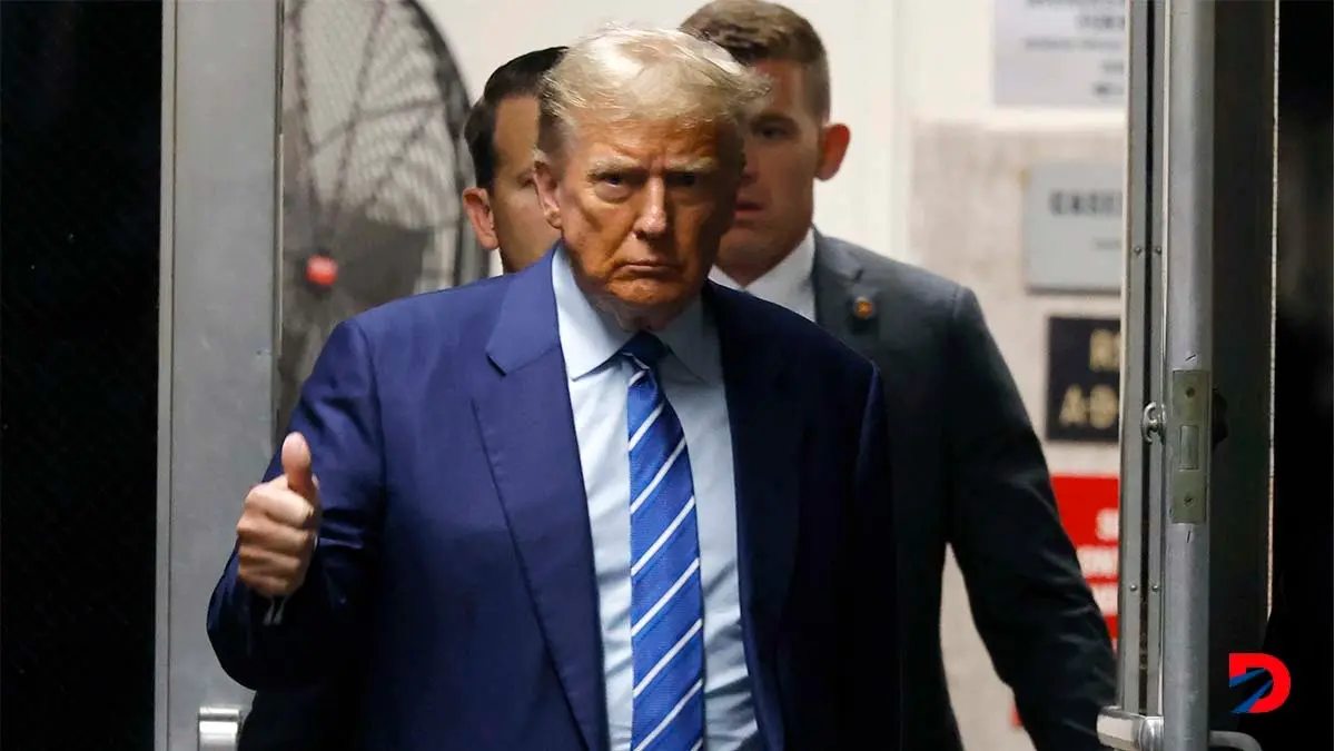 Donald Trump, expresidente de Estados Unidos y candidato presidencial, regres&oacute; a la Corte este martes. Foto: Michael M. Santiago / AFP.