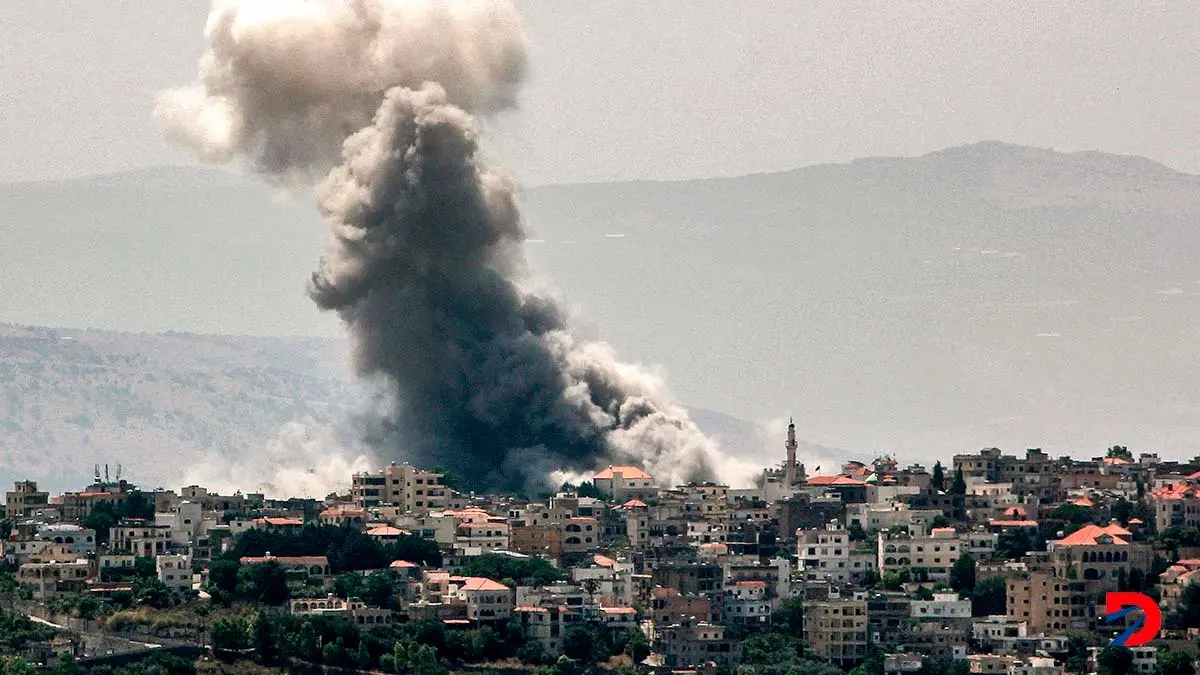 Adem&aacute;s de gaza, Israel ha seguido bombardeando zonas al sur de L&iacute;bano. Foto: Rabih Daher / AFP.