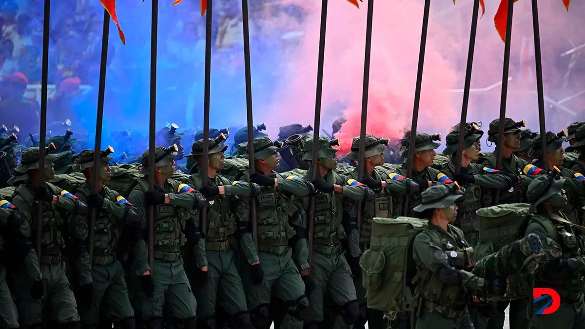 Soldados venezolanos durante la celebraci&oacute;n del aniversario 213 de la independencia del pa&iacute;s, el 5 de julio pasado. Foto: Federico Parra / AFP.