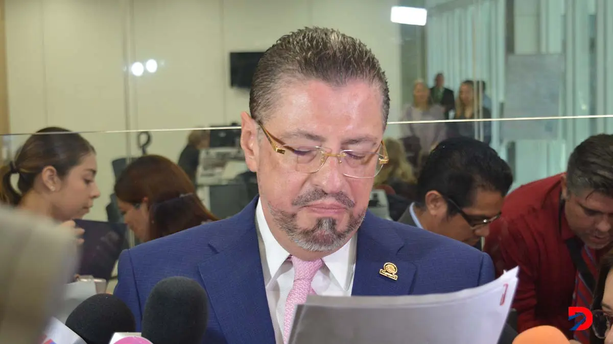 El Presidente de la Rep&uacute;blica, Rodrigo Chaves. Foto S&oacute;crates Colindres
