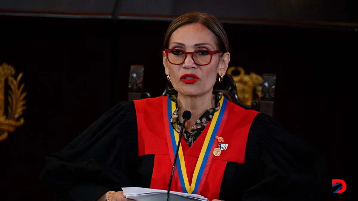 La presidenta del Tribunal Supremo de Justicia de Venezuela, Caryslia Rodr&iacute;guez, se pronunci&oacute; sobre los resultados de las elecciones presidenciales. Foto de Federico Parra / AFP)