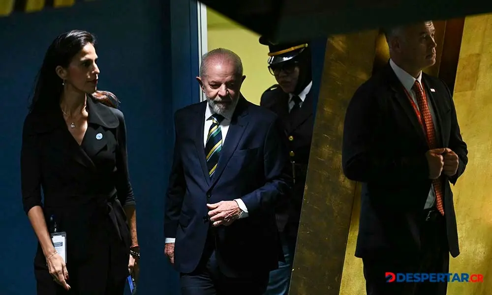Luis Inacio Lula da Silva, presidente de Brasil, llega para hablar en la Asamblea General de las Naciones Unidas. Foto: Angela Weiss / AFP.