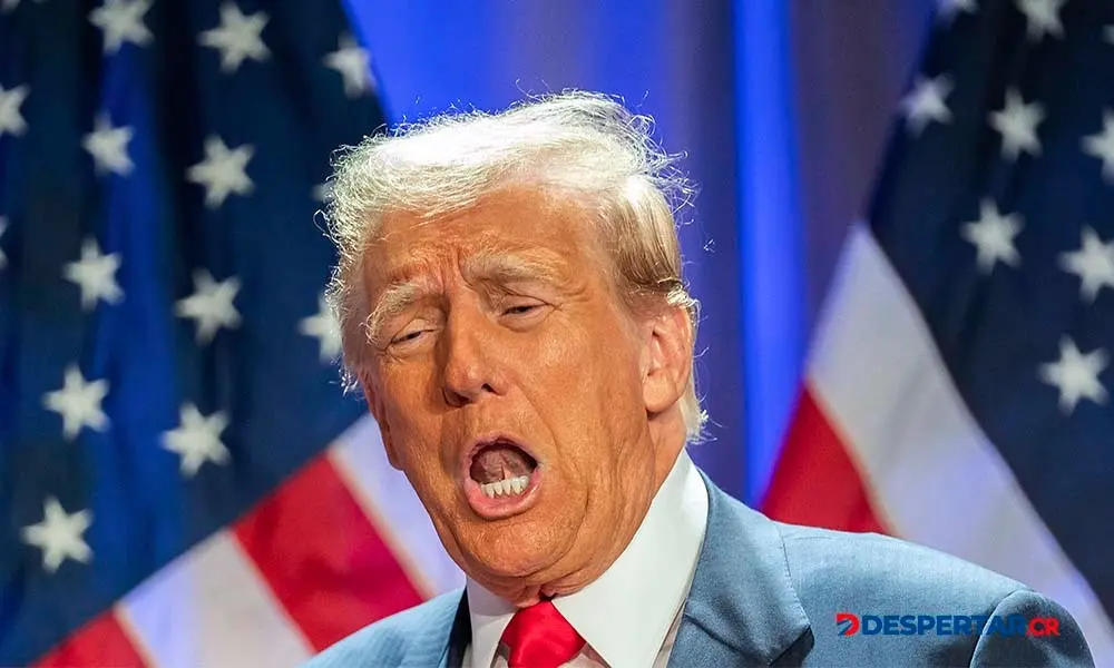 El presidente electo de Estados Unidos, Donald Trump habla durante una reuni&oacute;n en la C&aacute;mara de Representantes, el mi&eacute;rcoles. Foto: Allison Robbert / AFP.