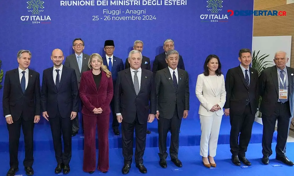 Los pa&iacute;ses del G7 reconocieron a Edmundo Gonz&aacute;lez Urrutia como presidente electo de Venezuela. Foto: Alessandra Tarantino / pool / AFP.