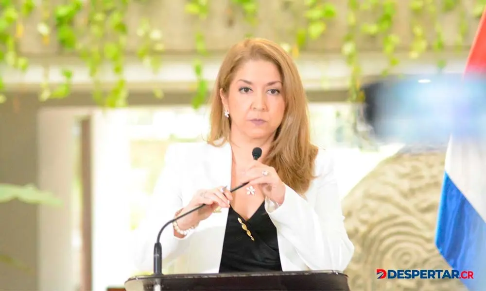 Mary Munive, ministra de Salud, explic&oacute; las implicaciones de la declaratoria de emergencia nacional y emergencia sanitaria. Foto: S&oacute;crates Colindres.