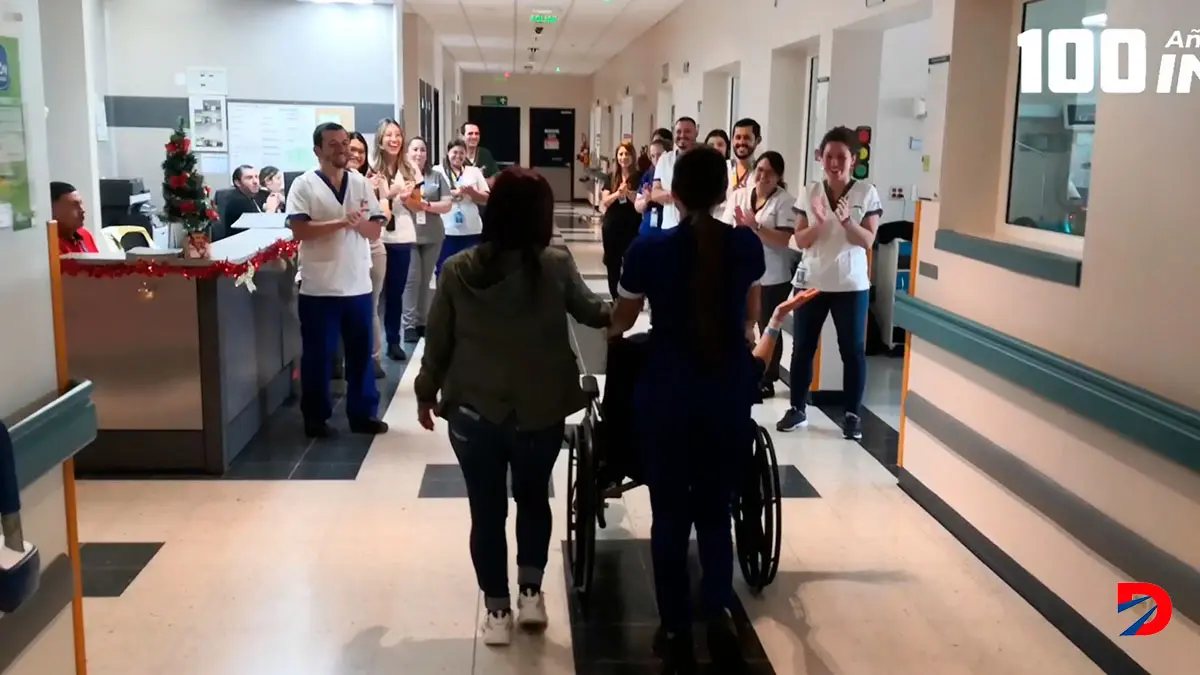 Paola Amador dej&oacute; el Hospital del Trauma este 31 de diciembre