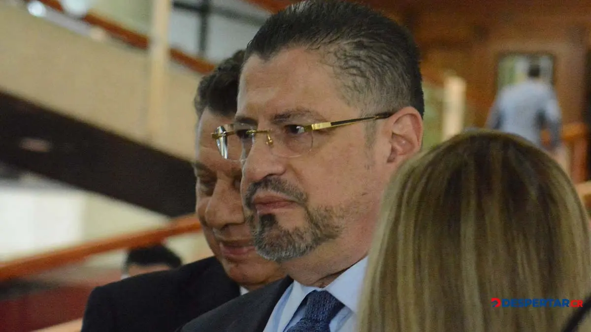 El presidente de la Rep&uacute;blica, Rodrigo Chaves, perdi&oacute; apoyo en el &uacute;ltimo cuatrimestre. Foto: S&oacute;crates Colindres.