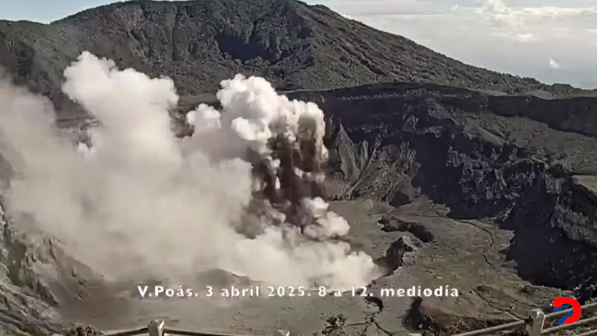 Erupci&oacute;n de Volc&aacute;n Po&aacute;s 3 de abril