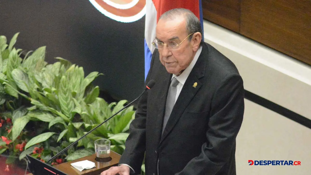 El presidente de la Asamblea Legislativa Rodrigo Arias desmintio la informaci&oacute;n que expuso el presidente Rodrigo Chaves en el tercer informe de labores. FotoS&oacute;crates Colindres