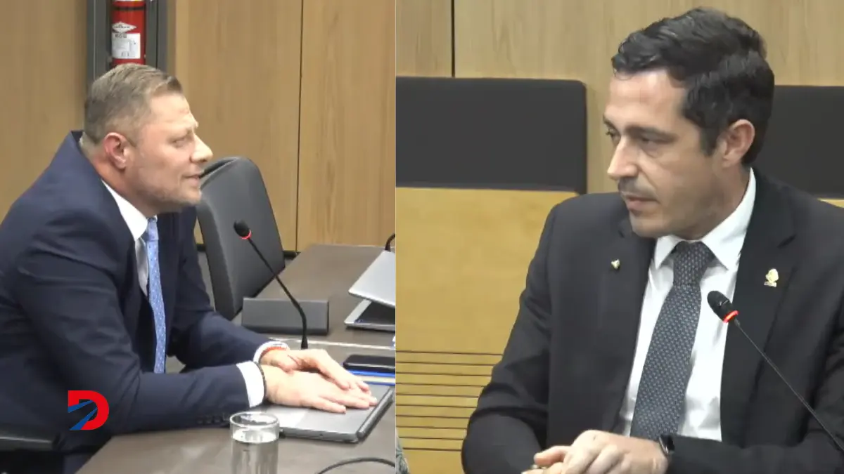 Hans Sequeira, asesor de la DIS y diputado Manuel Morales