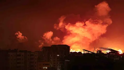 Bombardeos en Gaza