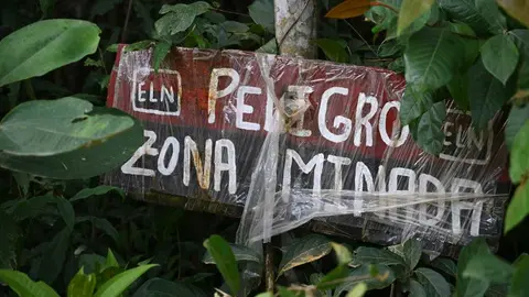 El sur del Departamento de Bol&iacute;var, en Colombia, tiene muchos campos minados. Raul Arboleda / AFP