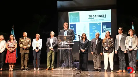 El presidente de Guatemala, Bernardo Ar&eacute;valo, present&oacute; su gabinete, de cara a la toma de posesi&oacute;n prevista para el pr&oacute;ximo domingo. Foto: Johan Ord&oacute;&ntilde;ez.