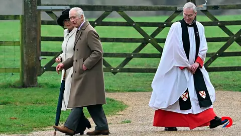 El Rey Carlos III agradeci&oacute; el s&aacute;bado las muestras de simpat&iacute;a que recibi&oacute; tras el anuncio de su diagn&oacute;stico de c&aacute;ncer. Foto: Justin Tallis / AFP.