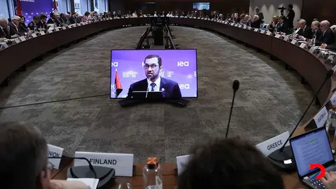 La Agencia Internacional de Energ&iacute;a impuls&oacute; una conferencia sobre el cambio clim&aacute;tico. Foto: Alain Jocard / AFP.