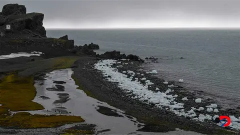 Vista de la isla de Livingston, en la Ant&aacute;rtida. Los niveles de hielo registran m&iacute;nimos hist&oacute;ricos. Foto: Juan Barreto / AFP.