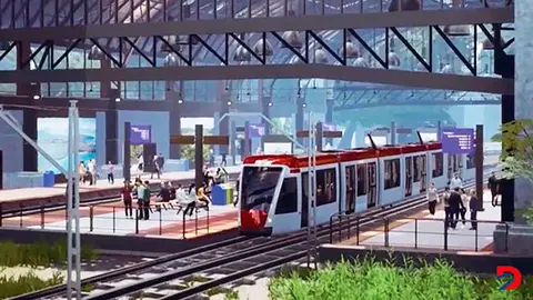 Tren el&eacute;ctrico de pasajeros es uno de los proyectos del MOPT con un cumplimiento bajo, seg&uacute;n MIDEPLAN. Ilustraci&oacute;n: CFIA.