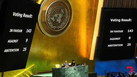 La Asamblea General de la ONU se pronunci&oacute; a favor de la incorporaci&oacute;n de Palestina. Pero quien realmente debe definir es el Consejo de Seguridad. Foto: Charly Triballeau / AFP.