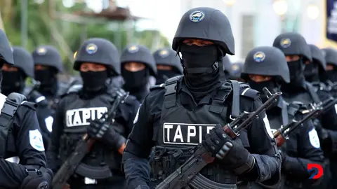 La Polic&iacute;a Nacional de Nicaragua tiene ahora un centro de entrenamiento patrocinado por Rusia. Foto: Jairo Cajina / Presidencia de Nicaragua / AFP.