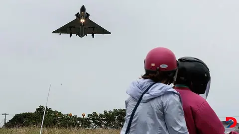 Taiwan moviliz&oacute; equipo militar debido a las nuevas maniobras de China en el estrecho que separa la isla del continente. Foto: Yasuyoshi Chiba / AFP.