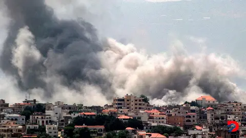 Israel continu&oacute; con los bombardeos en el sur del L&iacute;bano. Foto: Rabih Daher ( AFP.