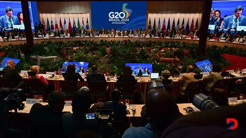El informe fue presentado en el marco de la reuni&oacute;n ministerial del G20 en Brasil. Foto: Pablo Porciuncula / AFP.