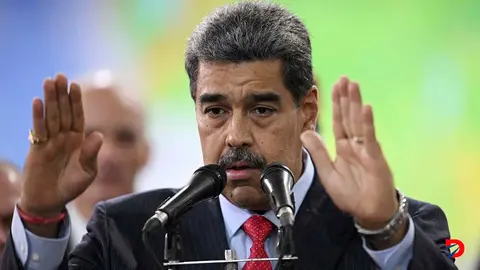 El presidente Nicol&aacute;s Maduro se reuni&oacute; con miembros del Poder Judicial la semana pasada. Foto: Federico Parra / AFP.