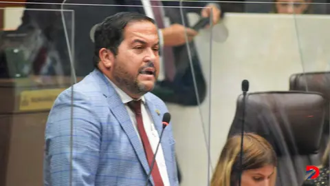 El diputado Danny Vargas del Partido Liberaci&oacute;n Nacional mencion&oacute; que la reforma votada manda un mensaje a la criminalidad que no seremos m&aacute;s un paraiso para evadir la justicia en otros pa&iacute;ses. Foto S&oacute;crates Colindres