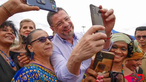 En su guira por Lim&oacute;n, el presidente de la Rep&uacute;blica, Rodrigo Chaves, aprovech&oacute; para hablar del proyecto de Ley Jaguar. Foto Julieth M&eacute;ndez, Casa Presidencial.