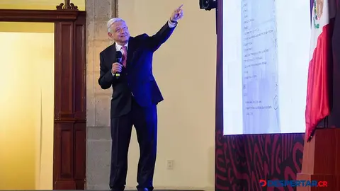 El presidente de M&eacute;xico, Andr&eacute;s Manuel L&oacute;pez Obrador defendi&oacute; esta ma&ntilde;ana la reforma constitucional para la elecci&oacute;n de los jueces. Foto: Presidencia de M&eacute;xico / AFP.