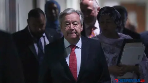 El secretario general de la ONU, Antonio Guterres apoya las recomendaciones sobre la IA. Foto: Bryan R. Smith / AFP.