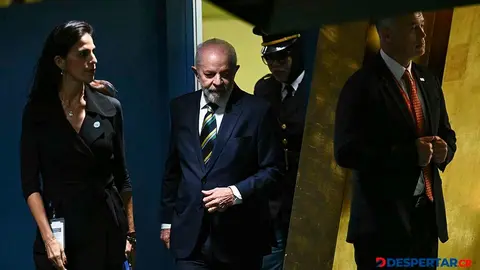 Luis Inacio Lula da Silva, presidente de Brasil, llega para hablar en la Asamblea General de las Naciones Unidas. Foto: Angela Weiss / AFP.