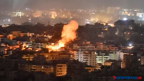 Fuerzas israel&iacute;es comenzaron incursiones terrestres en L&iacute;bano el martes, respaldadas por intensos bombardeos. Foto: Fadel Itani / AFP.
