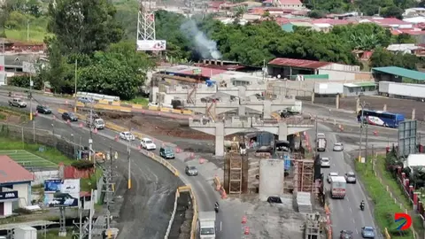 En la ruta 2 entre la La Lima y el Guarco se elimino un carril con un estudio desactualizado. Foto MOPT
