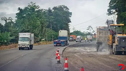 Los trabajos de ampliaci&oacute;n y rehabilitaci&oacute;n de la Ruta 32 est&aacute;n a ritmo lento y se corre el riesgo de que no terminar&aacute; a tiempo. Foto: MOPT.