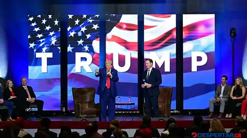 El expresidente de Estados Unidos, Donald Trump habla durante un acto en Georgia. Foto: Jim Watson / AFP.