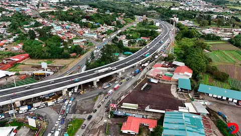 El Paso elevado Taras qued&oacute; habilitado. Foto: MOPT.
