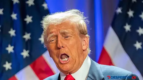 El presidente electo de Estados Unidos, Donald Trump habla durante una reuni&oacute;n en la C&aacute;mara de Representantes, el mi&eacute;rcoles. Foto: Allison Robbert / AFP.