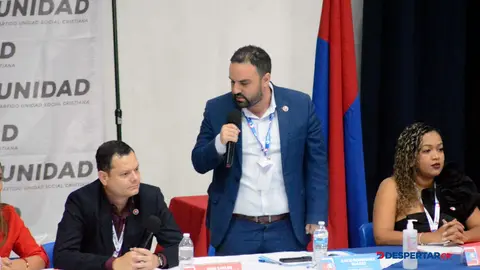 El tesorero David Rodr&iacute;guez dio a conocer el veto que le tiene el directorio del partido. Foto S&oacute;crates Colindres