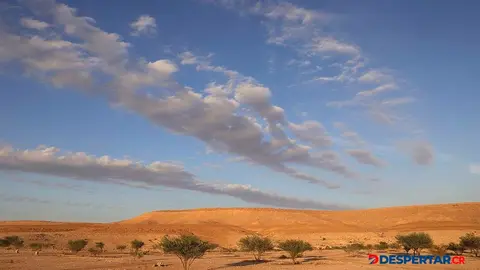 Imagen del Parque Nacional Al-Ghat, en Arabia Saudita. Foto: Fayez Nureldine / AFP.