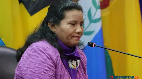 La madre de &ldquo;Beatriz&rdquo; declar&oacute; en la sesi&oacute;n en que la CIDH analiz&oacute; el caso de la mujer a la que no se le permiti&oacute; un aborto al que deb&iacute;a someterse para preservar su salud. Foto: Randall Campos / AFP.
