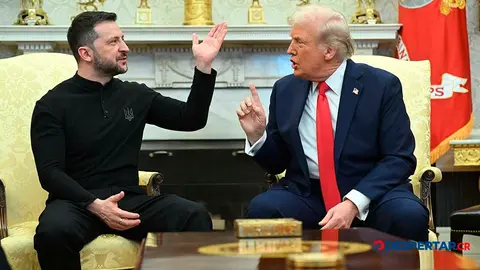 Donald Trump y Volodimir Zelenski tuvieron un fuerte altercado el viernes en la Casa Blanca. Foto: Sa&uacute;l Loeb / AFP.