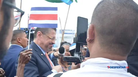 El presidente expreso que esta pensado en asistir a la marcha contra el fiscal general el 18 de marzo. Foto S&oacute;crates Colindres