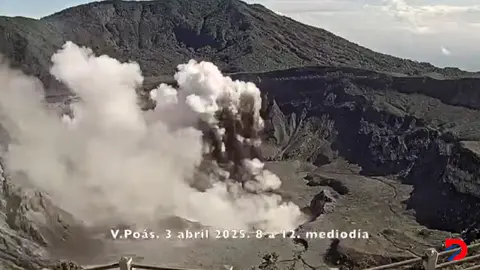Erupci&oacute;n de Volc&aacute;n Po&aacute;s 3 de abril