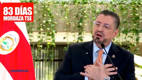 El presidente de la Rep&uacute;blica Rodrigo Chaves considera que lo que hace el TSE es aplicarle una ley mordaza