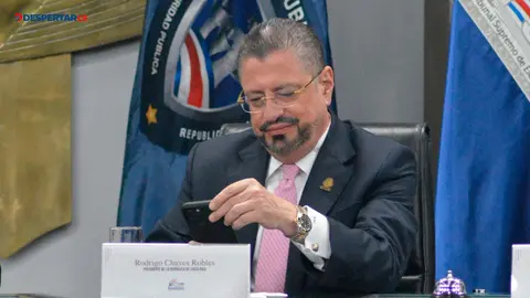 Rodrigo Chaves, presidente de la Rep&uacute;blica. Foto: S&oacute;crates Colindres.
