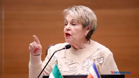 La diputada Gloria Navas lanz&oacute; fuertes cr&iacute;ticas a quienes aducen que la beligerancia pol&iacute;tica no est&aacute; tipificada en la legislaci&oacute;n. Foto: captura de pantalla.